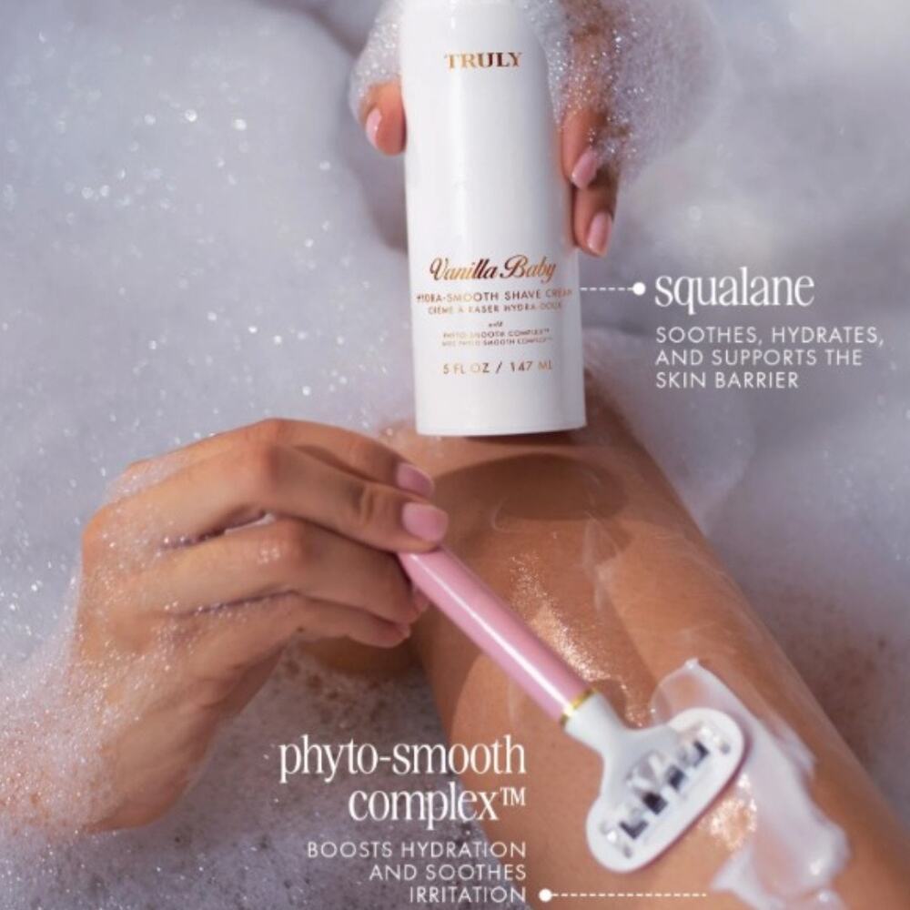 Truly Hydra-Smooth Shave Cream in Vanilla Baby NEW - Picture 2 of 3
